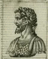 Picture 22 of 154 from Romanorvm imperatorvm effigies : elogijs ex diuersis scriptoribus per Thomam Treteru S. Mariae Transtyberim canonicum collectis (1583), leaf 62