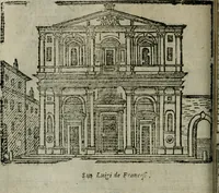 An illustration from Roma ricercata nel suo sito : con tutte le curiosità, che in essa si ritrouano, tanto antiche, come moderne, cioè chiese, monasterij, hospidali, collegij, seminarij, tempij, teatri, anfiteatri, naumachie, cerchi, fori, curie, palazzi, e statue, librarie, musei, pitture, sculture, & i nomi degli artefici (1687)