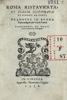 An illustration from Roma ristavrata, et, Italia illvstrata (1558)