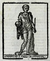 Picture 25 of 34 from Roma sacra, antica, e moderna : figurata e diuisa in tre parti, nella prima delle quali si contengono tutte le chiese, reliquie, stationi, indulgenze, ospedali, monasteri, compagnie, collegij seminari, pitture, e scolture, con la vita de' fondatori, e nomi degl' artefici : nella seconda si contiene la genealogia di Romolo, la serie de i rè, consoli e imperatori, teatri, anfiteatri, naumachie, cerchij, fori, curie, palazzi, & altre antichità : nella terza si contiene la descrittione dello stato presente secondo l'ordine di quattordici rioni, con le loro strade, piazze, fontane ... medaglie di tutti i pontefici delineate dal famoso Tempesta, e nomi dell' imperatori, rè, e duchi : cauate da Tito Liuio ... & altri graui autori : con tauola copiosa, & aggionta di tutte le cose notabili (1687), leaf 784