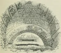 An illustration from Roma Sotterranea; or, Some account of the Roman catacombs especially of the cemetery of San Callisto, compiled from the works of Commendatore de Rossi with the consent of the author (1869)