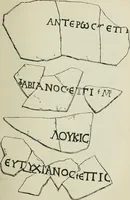 An illustration from Roma Sotterranea; or, Some account of the Roman catacombs especially of the cemetery of San Callisto, compiled from the works of Commendatore de Rossi with the consent of the author (1869)
