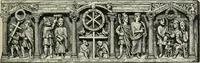 An illustration from Roma Sotterranea; or, Some account of the Roman catacombs especially of the cemetery of San Callisto, compiled from the works of Commendatore de Rossi with the consent of the author (1869)