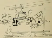 An illustration from Roma Sotterranea; or, Some account of the Roman catacombs especially of the cemetery of San Callisto, compiled from the works of Commendatore de Rossi with the consent of the author (1869)