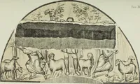 An illustration from Roma Sotterranea; or, Some account of the Roman catacombs especially of the cemetery of San Callisto, compiled from the works of Commendatore de Rossi with the consent of the author (1869)