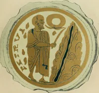 An illustration from Roma Sotterranea; or, Some account of the Roman catacombs especially of the cemetery of San Callisto, compiled from the works of Commendatore de Rossi with the consent of the author (1869)