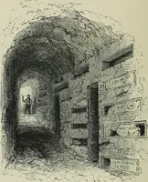 An illustration from Roma Sotterranea; or, Some account of the Roman catacombs especially of the cemetery of San Callisto, compiled from the works of Commendatore de Rossi with the consent of the author (1869)