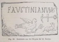 An illustration from Roma sotterranea : die römischen Katakomben. Eine Darstellung der neuesten Forschungen mit Zugrundelegung des Werkes (1873)