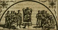 Picture 42 of 94 from Roma subterranea novissima : in qua antiqua christianorum et praecipue martyrum, coemeteria, tituli, monimenta, epitaphia, inscriptiones, ac nobiliora sanctorum sepulchra, tribus libris distincta, fideli enarratione pariter ac graphicis iconibus, ceu gemina face illustrantur : plurimaeque inde res ecclesiasticae declarantur (1671), leaf 382