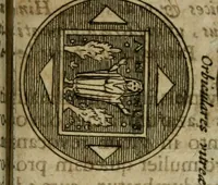 Picture 88 of 94 from Roma subterranea novissima : in qua antiqua christianorum et praecipue martyrum, coemeteria, tituli, monimenta, epitaphia, inscriptiones, ac nobiliora sanctorum sepulchra, tribus libris distincta, fideli enarratione pariter ac graphicis iconibus, ceu gemina face illustrantur : plurimaeque inde res ecclesiasticae declarantur (1671), leaf 708