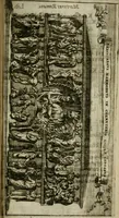 Picture 93 of 94 from Roma subterranea novissima : in qua antiqua christianorum et praecipue martyrum, coemeteria, tituli, monimenta, epitaphia, inscriptiones, ac nobiliora sanctorum sepulchra, tribus libris distincta, fideli enarratione pariter ac graphicis iconibus, ceu gemina face illustrantur : plurimaeque inde res ecclesiasticae declarantur (1671), leaf 726