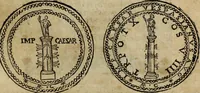 An illustration from Roma vetus ac recens, vtriusque aedificiis ad eruditam cognitionem expositis (1665)