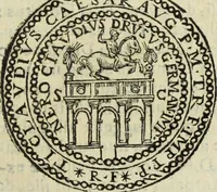 An illustration from Roma vetus ac recens, vtriusque aedificiis ad eruditam cognitionem expositis (1665)