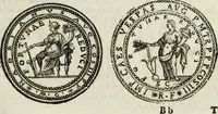 An illustration from Roma vetus ac recens, vtriusque aedificiis ad eruditam cognitionem expositis (1665)