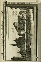 An illustration from Rome moderne : premiére ville de l'Europe : avec toutes ses magnificences et ses delices : nouvellement & très-exactement décrite ... : ce qui est suivi d'une description très-exacte du gouvernement & de l'Etat de Rome, aussi bien que des fonctions publiques du Pape & de tous ceux qui ont des emplois auprès de lui ... : le tout divisé en six tomes (1713)