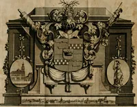 An illustration from Rome moderne : premiére ville de l'Europe : avec toutes ses magnificences et ses delices : nouvellement & très-exactement décrite ... : ce qui est suivi d'une description très-exacte du gouvernement & de l'Etat de Rome, aussi bien que des fonctions publiques du Pape & de tous ceux qui ont des emplois auprès de lui ... : le tout divisé en six tomes (1713)