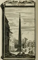 An illustration from Rome moderne : premiére ville de l'Europe : avec toutes ses magnificences et ses delices : nouvellement & très-exactement décrite ... : ce qui est suivi d'une description très-exacte du gouvernement & de l'Etat de Rome, aussi bien que des fonctions publiques du Pape & de tous ceux qui ont des emplois auprès de lui ... : le tout divisé en six tomes (1713)