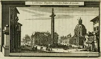 An illustration from Rome moderne : premiére ville de l'Europe : avec toutes ses magnificences et ses delices : nouvellement & très-exactement décrite ... : ce qui est suivi d'une description très-exacte du gouvernement & de l'Etat de Rome, aussi bien que des fonctions publiques du Pape & de tous ceux qui ont des emplois auprès de lui ... : le tout divisé en six tomes (1713)