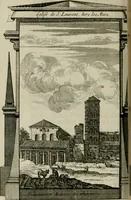 An illustration from Rome moderne : premiére ville de l'Europe : avec toutes ses magnificences et ses delices : nouvellement & très-exactement décrite ... : ce qui est suivi d'une description très-exacte du gouvernement & de l'Etat de Rome, aussi bien que des fonctions publiques du Pape & de tous ceux qui ont des emplois auprès de lui ... : le tout divisé en six tomes (1713)
