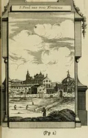 An illustration from Rome moderne : premiére ville de l'Europe : avec toutes ses magnificences et ses delices : nouvellement & très-exactement décrite ... : ce qui est suivi d'une description très-exacte du gouvernement & de l'Etat de Rome, aussi bien que des fonctions publiques du Pape & de tous ceux qui ont des emplois auprès de lui ... : le tout divisé en six tomes (1713)