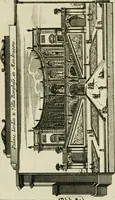 An illustration from Rome moderne : premiére ville de l'Europe : avec toutes ses magnificences et ses delices : nouvellement & très-exactement décrite ... : ce qui est suivi d'une description très-exacte du gouvernement & de l'Etat de Rome, aussi bien que des fonctions publiques du Pape & de tous ceux qui ont des emplois auprès de lui ... : le tout divisé en six tomes (1713)