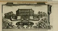 An illustration from Rome moderne : premiére ville de l'Europe : avec toutes ses magnificences et ses delices : nouvellement & très-exactement décrite ... : ce qui est suivi d'une description très-exacte du gouvernement & de l'Etat de Rome, aussi bien que des fonctions publiques du Pape & de tous ceux qui ont des emplois auprès de lui ... : le tout divisé en six tomes (1713)