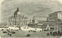 An illustration from Rambles in Rome; an archaeological and historical guide to the museums, galleries, villas, churches, and antiquities of Rome and the Campagna (1911)