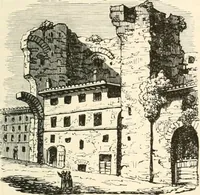 An illustration from Rambles in Rome; an archaeological and historical guide to the museums, galleries, villas, churches, and antiquities of Rome and the Campagna (1911)