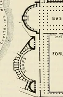 An illustration from Rambles in Rome; an archaeological and historical guide to the museums, galleries, villas, churches, and antiquities of Rome and the Campagna (1911)
