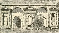 An illustration from Rambles in Rome; an archaeological and historical guide to the museums, galleries, villas, churches, and antiquities of Rome and the Campagna (1911)