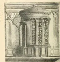 An illustration from Rambles in Rome; an archaeological and historical guide to the museums, galleries, villas, churches, and antiquities of Rome and the Campagna (1911)