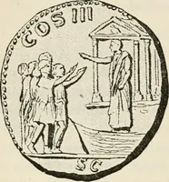 An illustration from Rambles in Rome; an archaeological and historical guide to the museums, galleries, villas, churches, and antiquities of Rome and the Campagna (1911)
