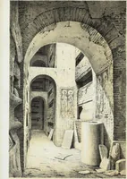 An illustration from Rome souterraine : resume des decouvertes de M. de Rossi dans les catacombes romaines, et en particulier dans le cimetiere de Calliste (1872)