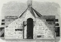 An illustration from Rome souterraine : resume des decouvertes de M. de Rossi dans les catacombes romaines, et en particulier dans le cimetiere de Calliste (1872)
