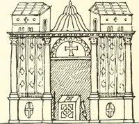 An illustration from Roodscreens and roodlofts (1909)