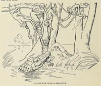 Picture 8 of 18 from Roosevelt in Africa : graphic account of the world's most renowned hunter in the wilds of Africa, his unerring aim and wonderful ability as a hunter, encounters with lions, tigers, elephants and other wild beasts of the jungle : containing also a complete history and study of wild animals of the world, their appearance, habits, traits of character and every detail of their wild life, with thrilling and exciting experiences of hunters of big game in all parts of the globe, including mortal combats between ferocious wild animals, dangerous and daring exploits, and hair-breadth escapes (1909), leaf 260