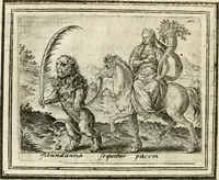 An illustration from Bellerophon, of, Lust tot vvysheyd : begrijpende veel zeedighe, stichtlijcke en leerlijcke sinne-beelden met haere verklaringhen (1614)