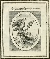 An illustration from Bellerophon, of, Lust tot vvysheyd : begrijpende veel zeedighe, stichtlijcke en leerlijcke sinne-beelden met haere verklaringhen (1614)