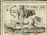 An illustration from Bellerophon, of, Lust tot vvysheyd : begrijpende veel zeedighe, stichtlijcke en leerlijcke sinne-beelden met haere verklaringhen (1614)