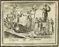 An illustration from Bellerophon, of, Lust tot vvysheyd : begrijpende veel zeedighe, stichtlijcke en leerlijcke sinne-beelden met haere verklaringhen (1614)
