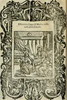 Picture 49 of 273 from Rosario della gloriosa Vergine Maria : con le stationi, & indulgentie delle chiese di Roma per tutto l'anno : di nuouo stampato, & ricorretto con nuoue & belle figure adornato (1591), leaf 103