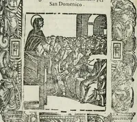 Picture 5 of 273 from Rosario della gloriosa Vergine Maria : con le stationi, & indulgentie delle chiese di Roma per tutto l'anno : di nuouo stampato, & ricorretto con nuoue & belle figure adornato (1591), leaf 19