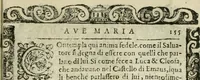 Picture 191 of 273 from Rosario della gloriosa Vergine Maria : con le stationi, & indulgentie delle chiese di Roma per tutto l'anno : di nuouo stampato, & ricorretto con nuoue & belle figure adornato (1591), leaf 310