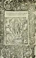 An illustration from Rosario della gloriosa Vergine Maria : con le stationi, & indulgentie delle chiese di Roma per tutto l'anno : di nuouo stampato, & ricorretto con nuoue & belle figure adornato (1591)