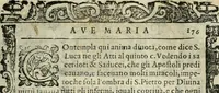 Picture 219 of 273 from Rosario della gloriosa Vergine Maria : con le stationi, & indulgentie delle chiese di Roma per tutto l'anno : di nuouo stampato, & ricorretto con nuoue & belle figure adornato (1591), leaf 352