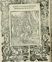 Picture 221 of 273 from Rosario della gloriosa Vergine Maria : con le stationi, & indulgentie delle chiese di Roma per tutto l'anno : di nuouo stampato, & ricorretto con nuoue & belle figure adornato (1591), leaf 355