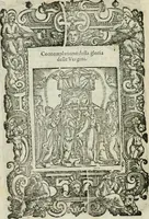 Picture 252 of 273 from Rosario della gloriosa Vergine Maria : con le stationi, & indulgentie delle chiese di Roma per tutto l'anno : di nuouo stampato, & ricorretto con nuoue & belle figure adornato (1591), leaf 399