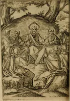 An illustration from Rosario figvrato della Sacratissima Vergine Maria, Madre di Dio, nostra avocata (1578)