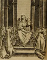 An illustration from Rosario figvrato della Sacratissima Vergine Maria, Madre di Dio, nostra avocata (1578)