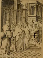 An illustration from Rosario figvrato della Sacratissima Vergine Maria, Madre di Dio, nostra avocata (1578)